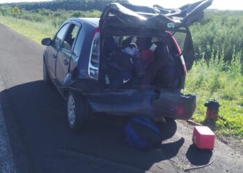 PEDERNAL: CHOQUE ENTRE DOS VEHÍCULOS EN RUTA 14