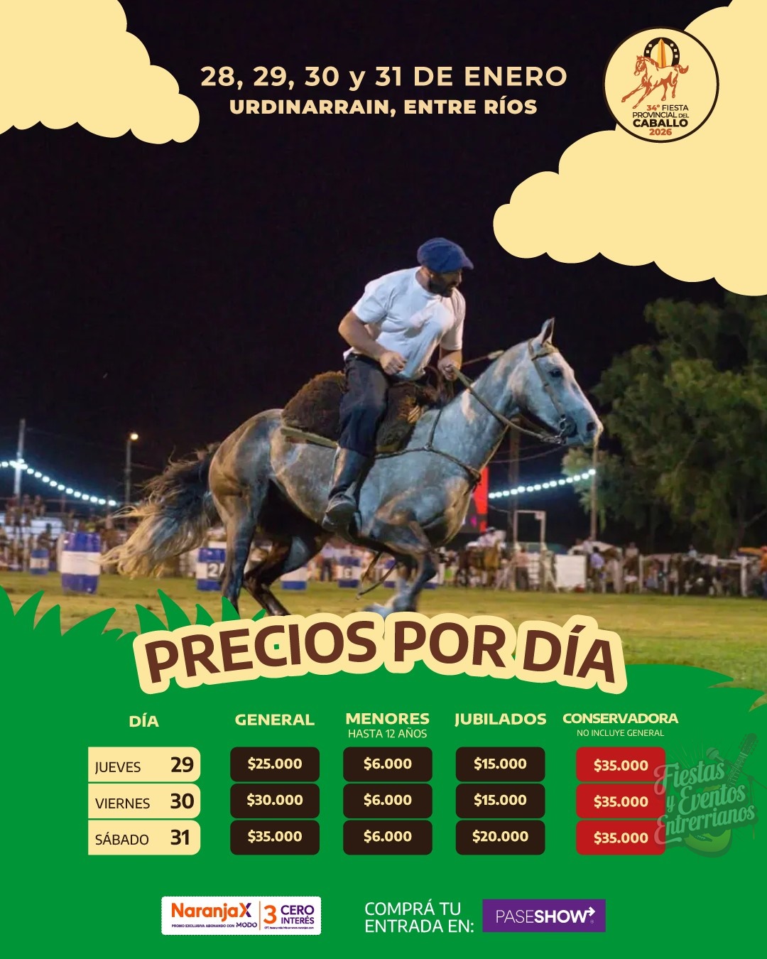 Urdinarrain se prepara para recibir la 34ª Fiesta Provincial del Caballo