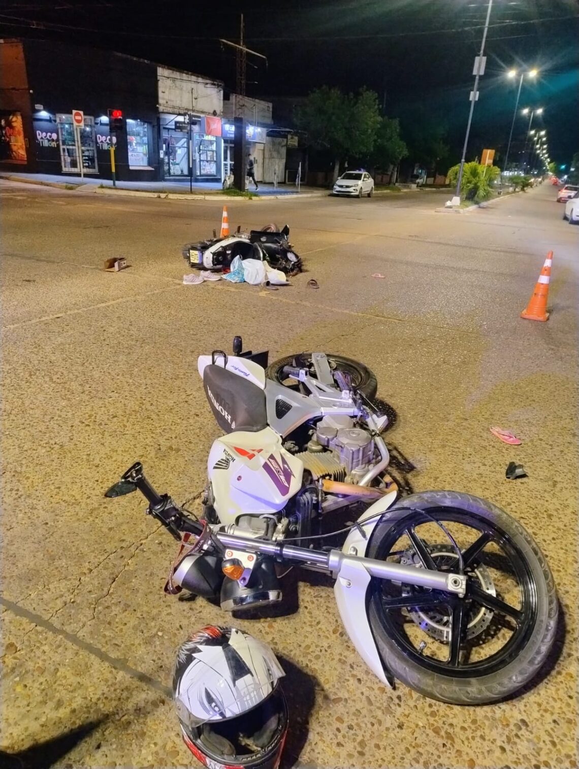 Accidente de Tránsito: Colisión entre dos motocicletas
