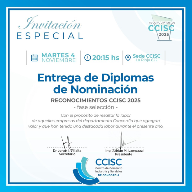 RADIO ZONA TV nominada a los Reconocimientos CCISC 2025