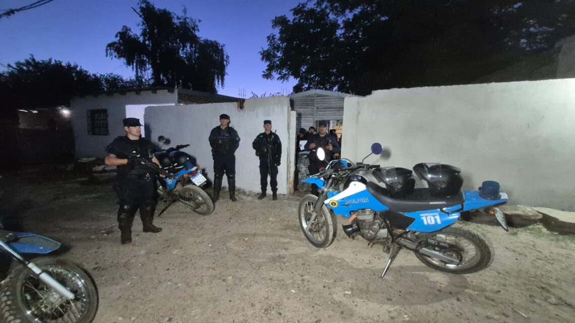 Allanamientos en Villa Busti: secuestran estupefacientes, detienen a tres personas y localizan a un prófugo vinculado a un ataque a tiros