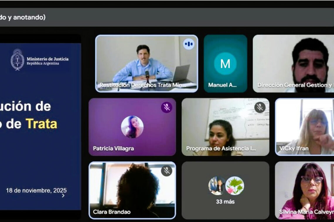 Entre Ríos presente en el Encuentro Nacional de Puntos Focales para personas afectadas por el delito de trata