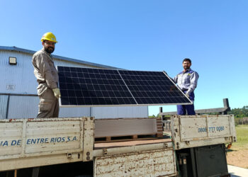El Municipio de Federación recibió Paneles Solares de ENERSA