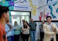 Estudiantes concordienses inauguraron un mural en el servicio de Infectología del Hospital Felipe Heras