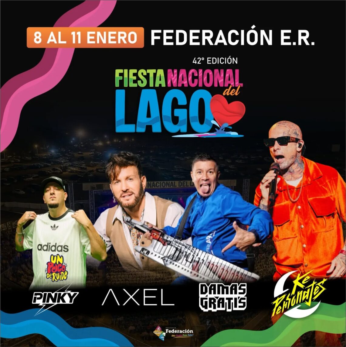 La ciudad de Federación ya palpita con mucha intensidad la edición Nª 42 de la Fiesta Nacional del Lago