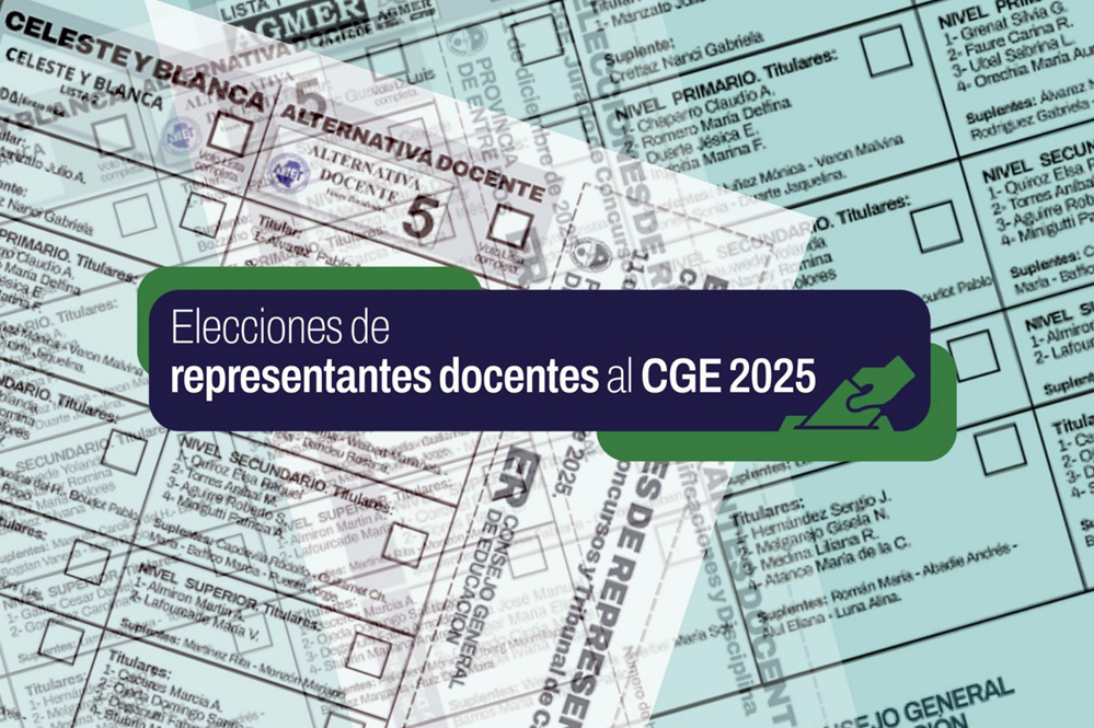 Con la incorporación de la Boleta Única Papel se desarrollarán las elecciones de representantes docentes en el CGE
