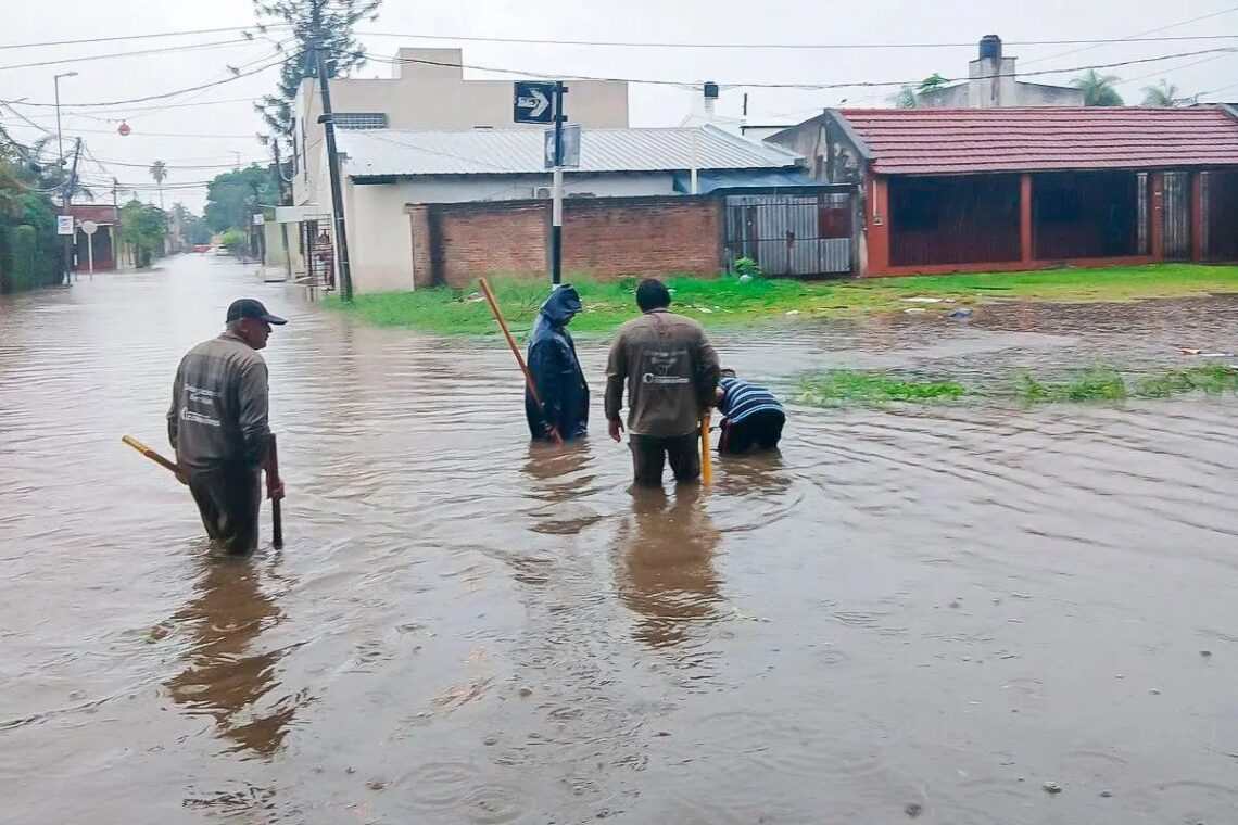 CAYERON MÁS DE 200 MM EN CORRIENTES Y EL TEMPORAL PROVOCÓ SERIOS ANEGAMIENTOS