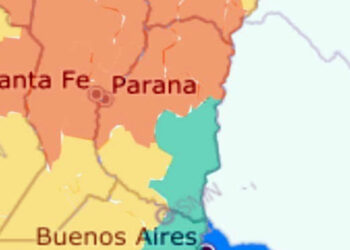 Emitieron alerta naranja por tormentas fuertes para este sábado