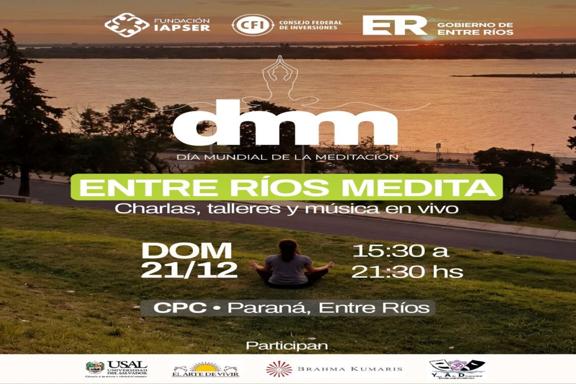 La provincia promueve el bienestar individual y colectivo con el evento Entre Ríos Medita