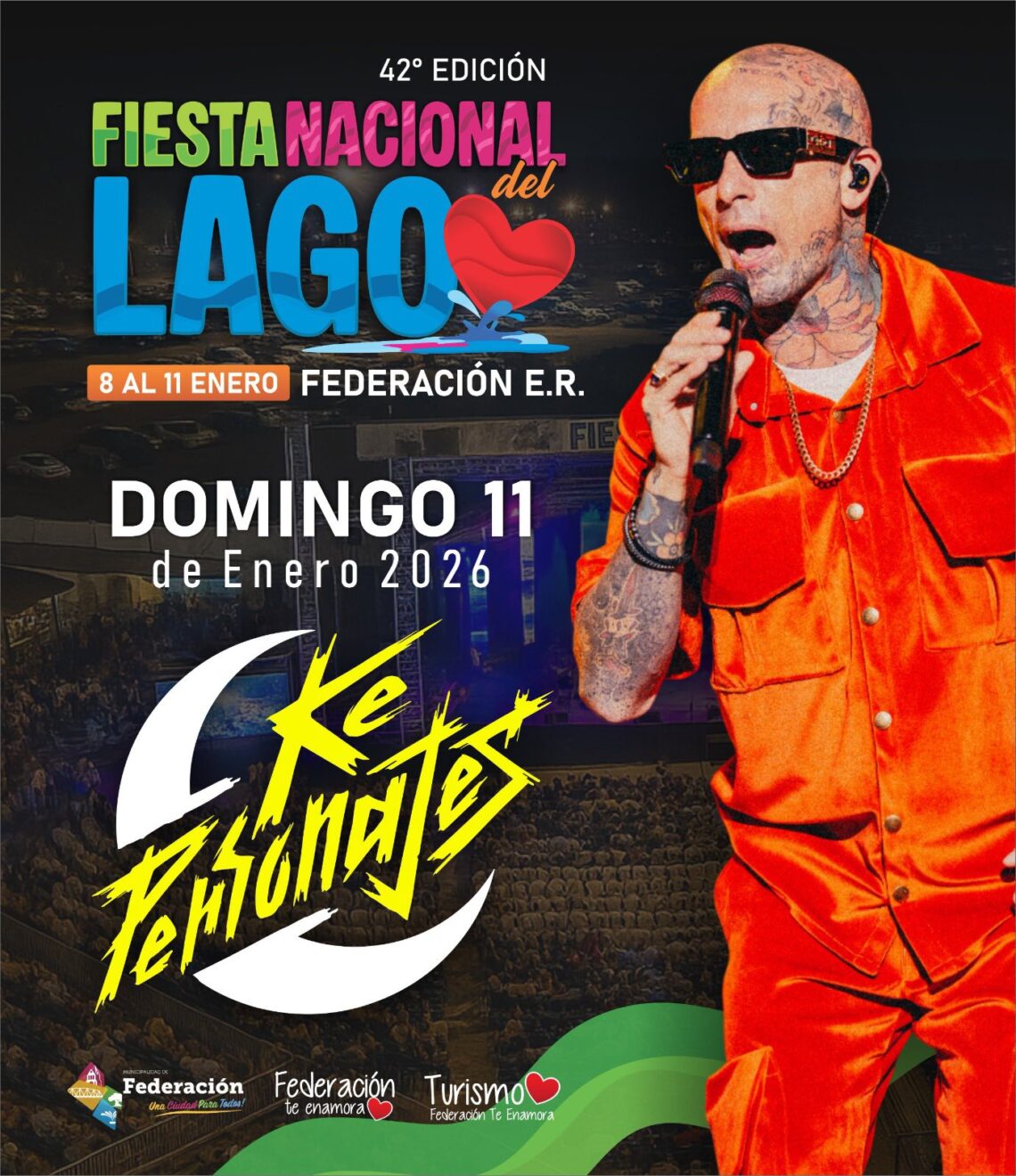 El Intendente Bravo anunció la grilla de La Fiesta Nacional del Lago 2026 con artistas de primer nivel