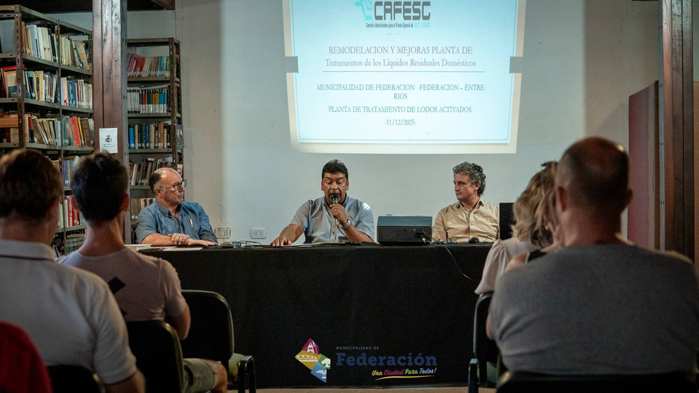 El Intendente Bravo participó de la presentación del Proyecto para Planta de Tratamiento de Líquidos Cloacales
