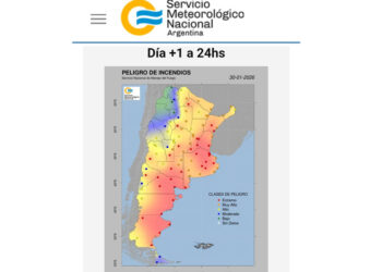 El gobierno provincial advierte sobre el riesgo extremo de incendios en Entre Ríos