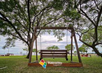 El Municipio de Federación realizó trabajos de acondicionamiento en el Paseo Las Palmeras