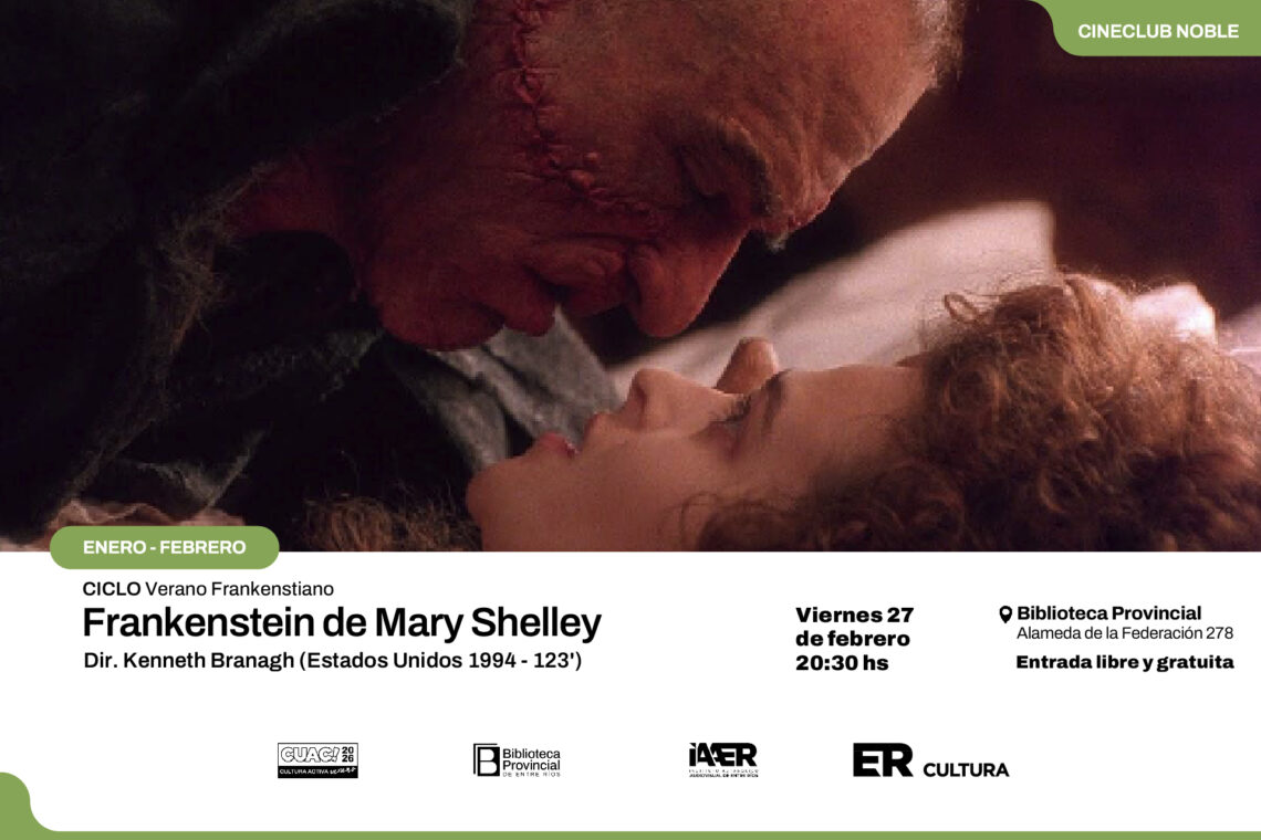 Invitan a la última función del ciclo de cine Verano Frankenstiano