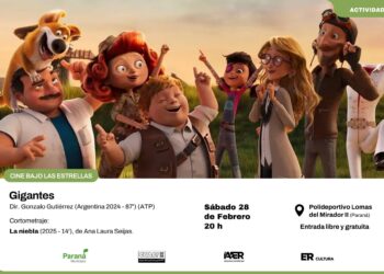 Invitan a una nueva proyección de Cine bajo las Estrellas en Paraná