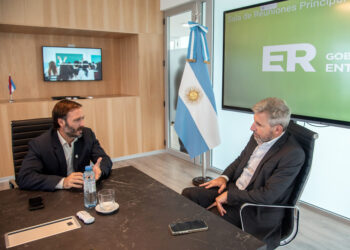 Frigerio y Azcué repasaron obras y coordinaron políticas conjuntas para Concordia