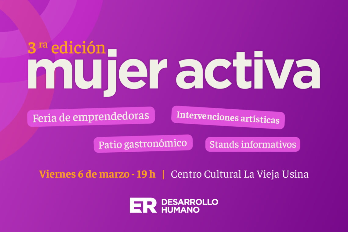 Se desarrollará la tercera edición de Mujer Activa en Paraná