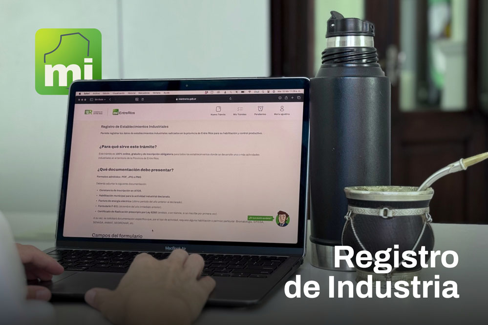 Lanzan el Registro de Establecimientos Industriales digital para Entre Ríos