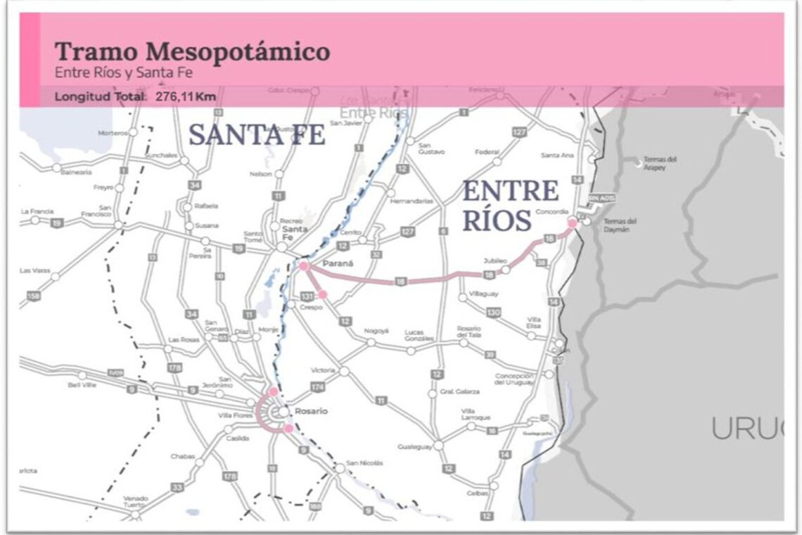 Frigerio celebró la licitación de la concesión de las rutas 18 y 12 en Entre Ríos