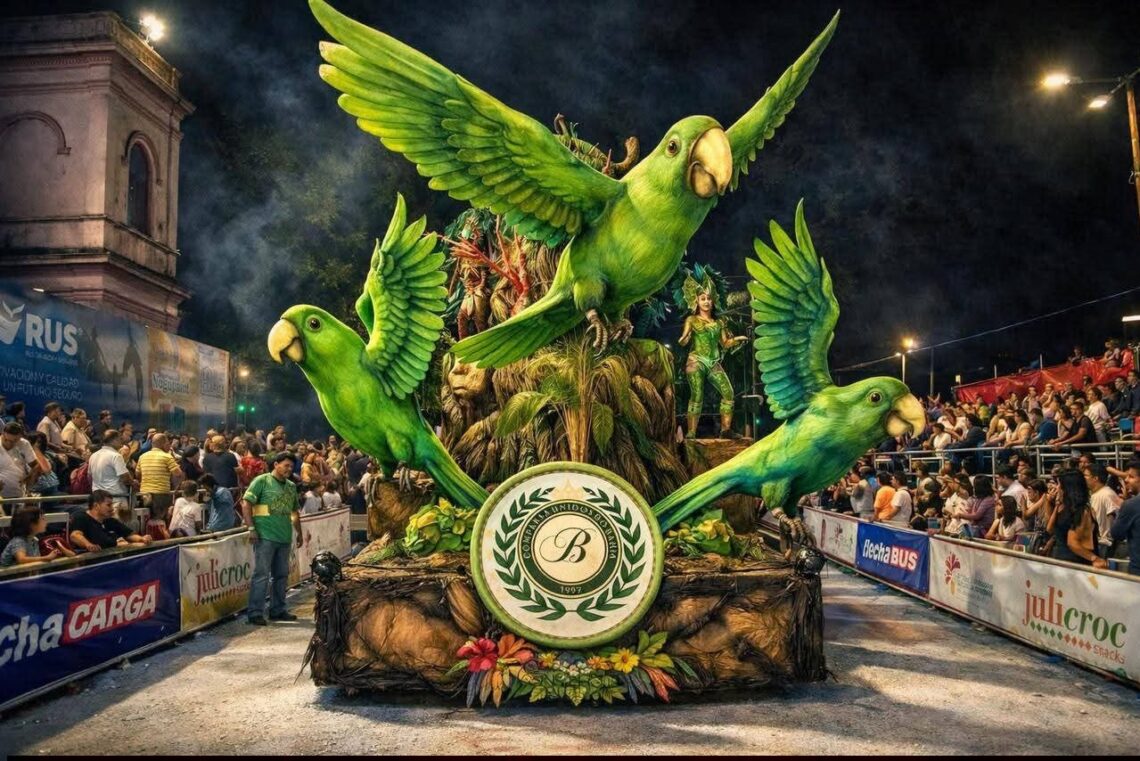 Unidos do Bahía hizo historia y se consagró bicampeona del Carnaval de Concepción del Uruguay 2026