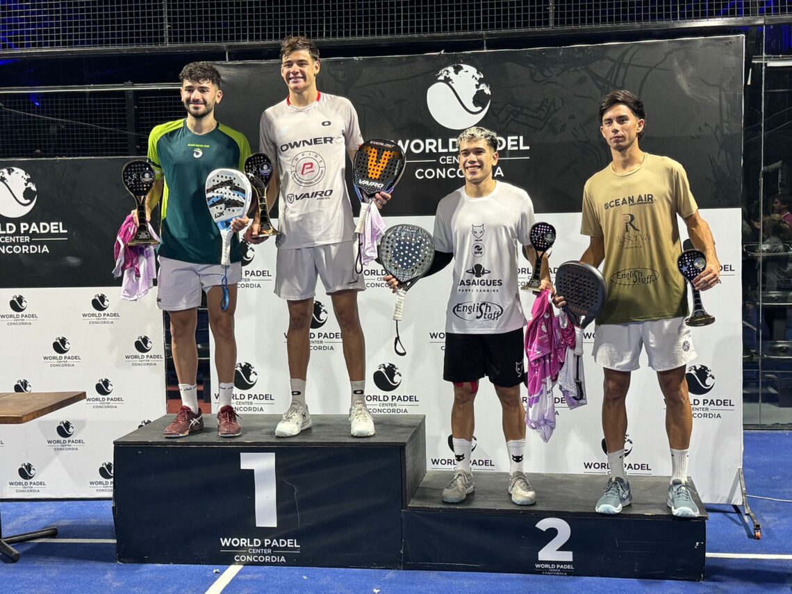 Final histórica en Concordia: Dal Bianco, jugador de Premier Padel, se quedó con el AJPP del World Padel Center