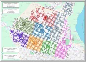 Días, horarios y zonas del nuevo esquema de recolección de residuos