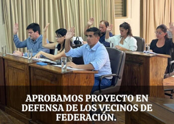 En Federación se aprobó el Proyecto del Bloque del PJ en defensa de los vecinos por el incremento en las tarifas eléctricas