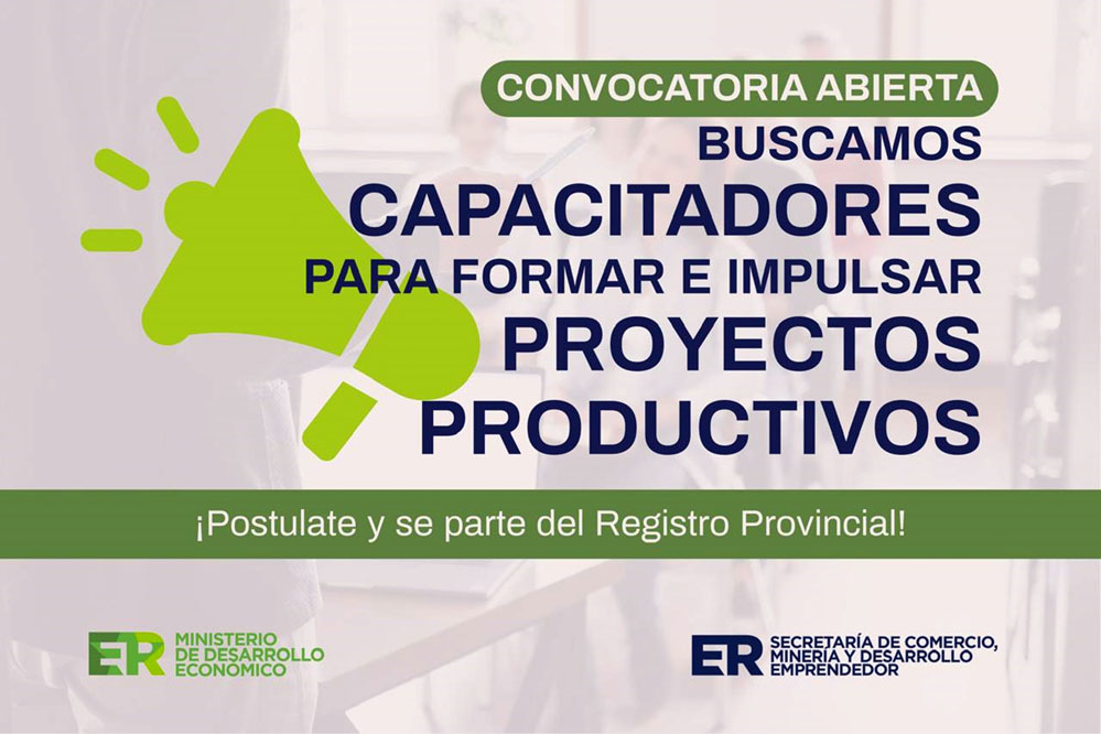 La provincia convoca a especialistas para integrar el Registro Provincial de Capacitadores