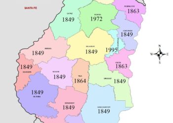 1849, reorganización administrativa de la provincia