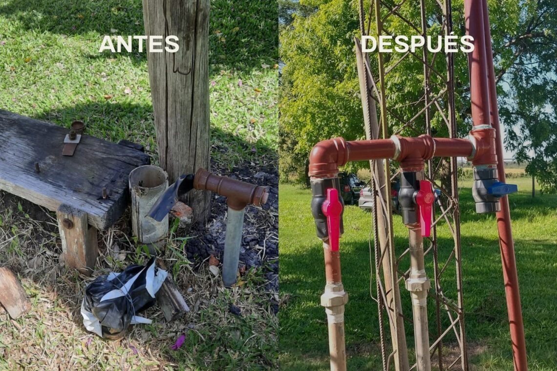 Se concretó la mejora del sistema de agua potable en una escuela del departamento Feliciano