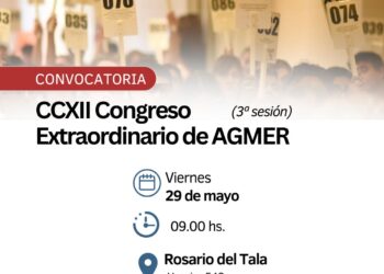 AGMER convocó a congreso extraordinario