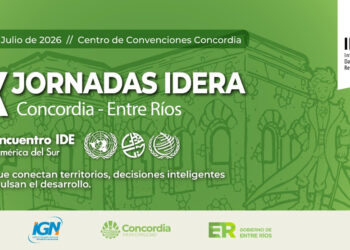 Concordia será sede de las XX Jornadas Idera 2026: un evento fundamental para el desarrollo inteligente de los territorios
