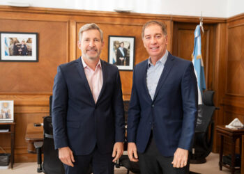 Frigerio se reunió con Santilli en Casa Rosada