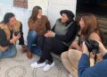 Soledad Pastorutti pasó por Victoria y visitó el club Sarmiento, uno de sus primeros escenarios