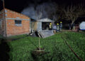 Chajarí: Bomberos combatieron un voraz incendio de un galpón en la zona de San Pedro