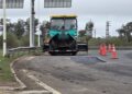 ¡Atención conductores! Trabajan en la reparación del pavimento sobre la Autovía Artigas a la altura de Chajarí
