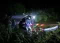 Ruta 14: Una pareja resultó herida tras un violento vuelco a un kilómetro de Ceibas