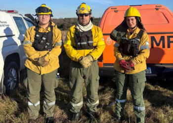 Orgullo local: Tres bomberos de Concordia se certificaron a nivel nacional para el combate de incendios forestales