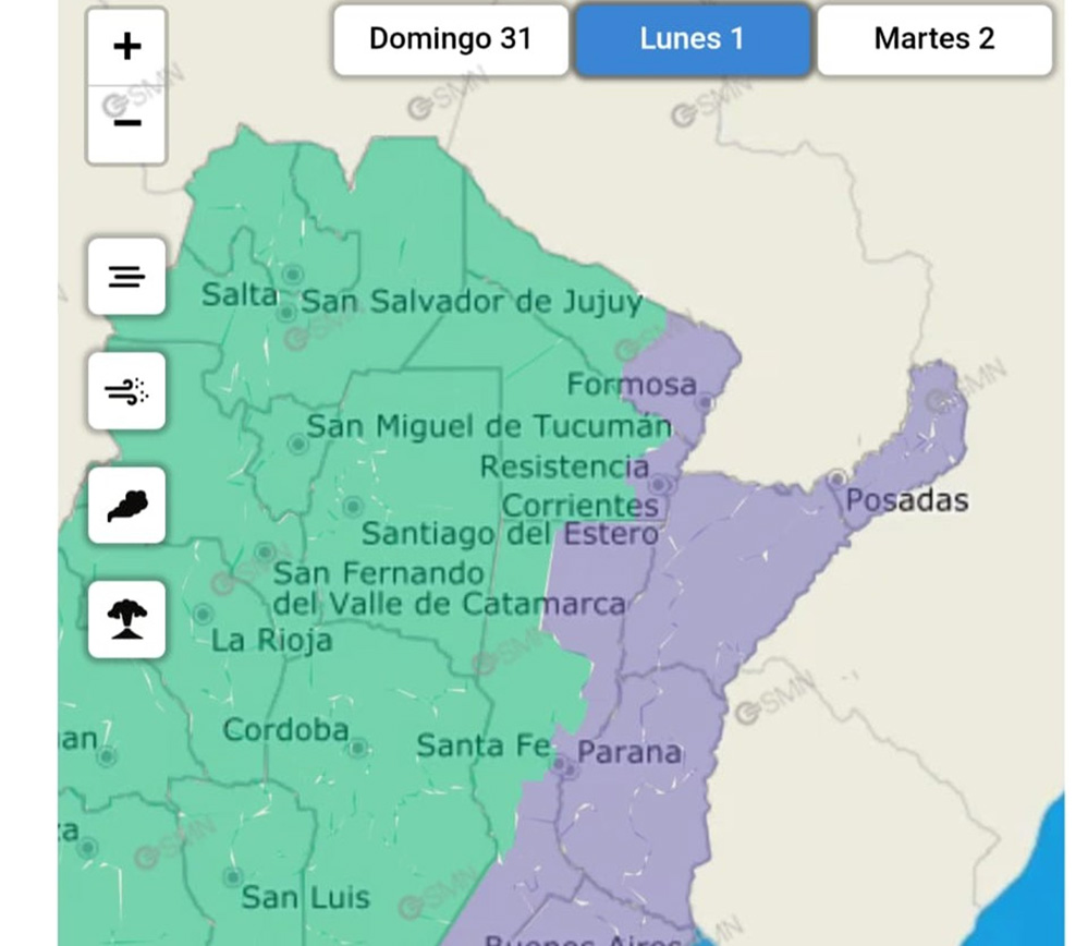 Advierten sobre la presencia de bancos de niebla en toda la provincia este lunes