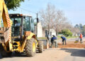 La Municipalidad realiza obras de bacheo con materiales y recursos propios