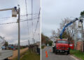 El Municipio realizó trabajos de iluminación y mantenimiento en barrios de la zona sur