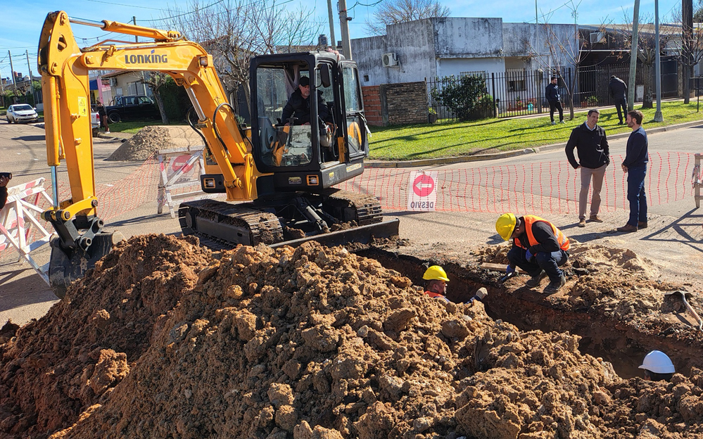 Comenzaron los trabajos de repavimentación de calle Ricardo Rojas