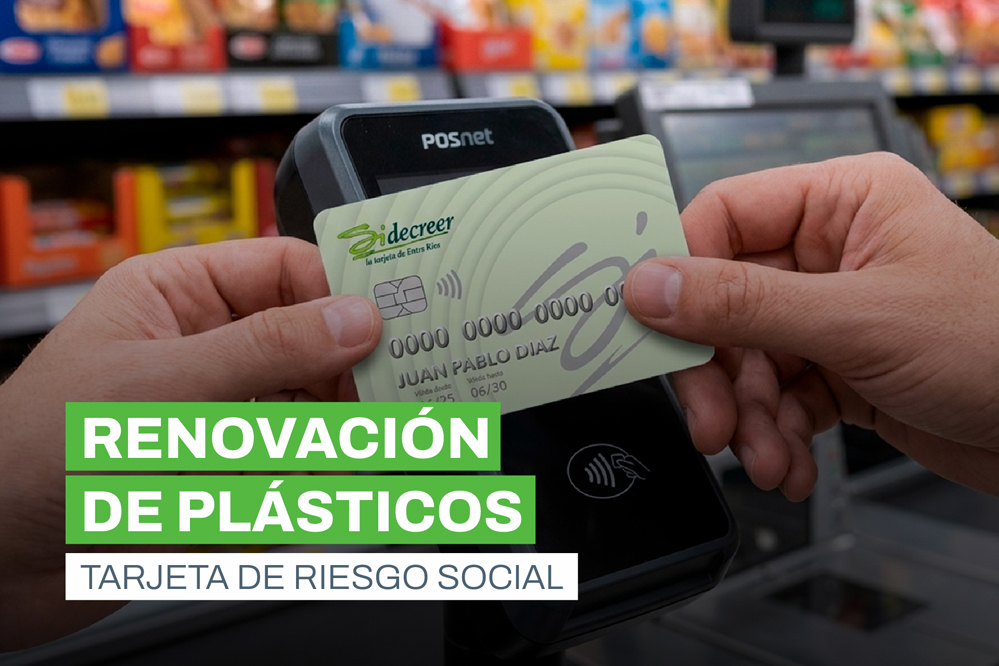 Se modifica el cronograma de reposición de Tarjetas de Riesgo Social vencidas