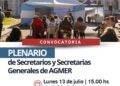 AGMER convocó para este lunes al Plenario de secretarios y secretarias Generales