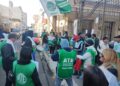 Con una caravana, A.T.E. Concordia marchó en rechazo a la reforma de la Caja de Jubilaciones provincial