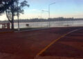 Creciente del río Uruguay: Restringen el tránsito vehicular y peatonal en sectores de la Costanera