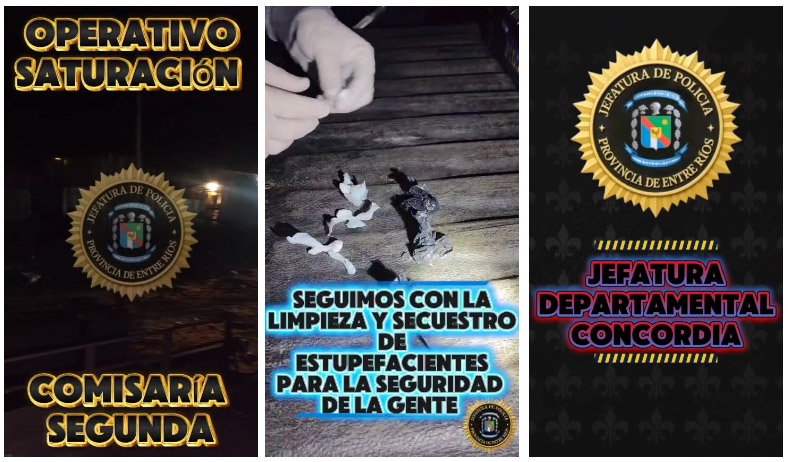 Aprehendido por tenencia simple de estupefacientes durante operativo de saturación