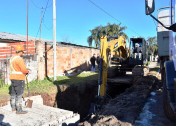 Con una inversión de 600 millones de pesos la municipalidad realiza obras hidráulicas en distintos puntos de la ciudad