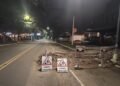 Un motociclista resultó con fractura tras chocar contra un montículo de tierra en la Avenida Eva Perón