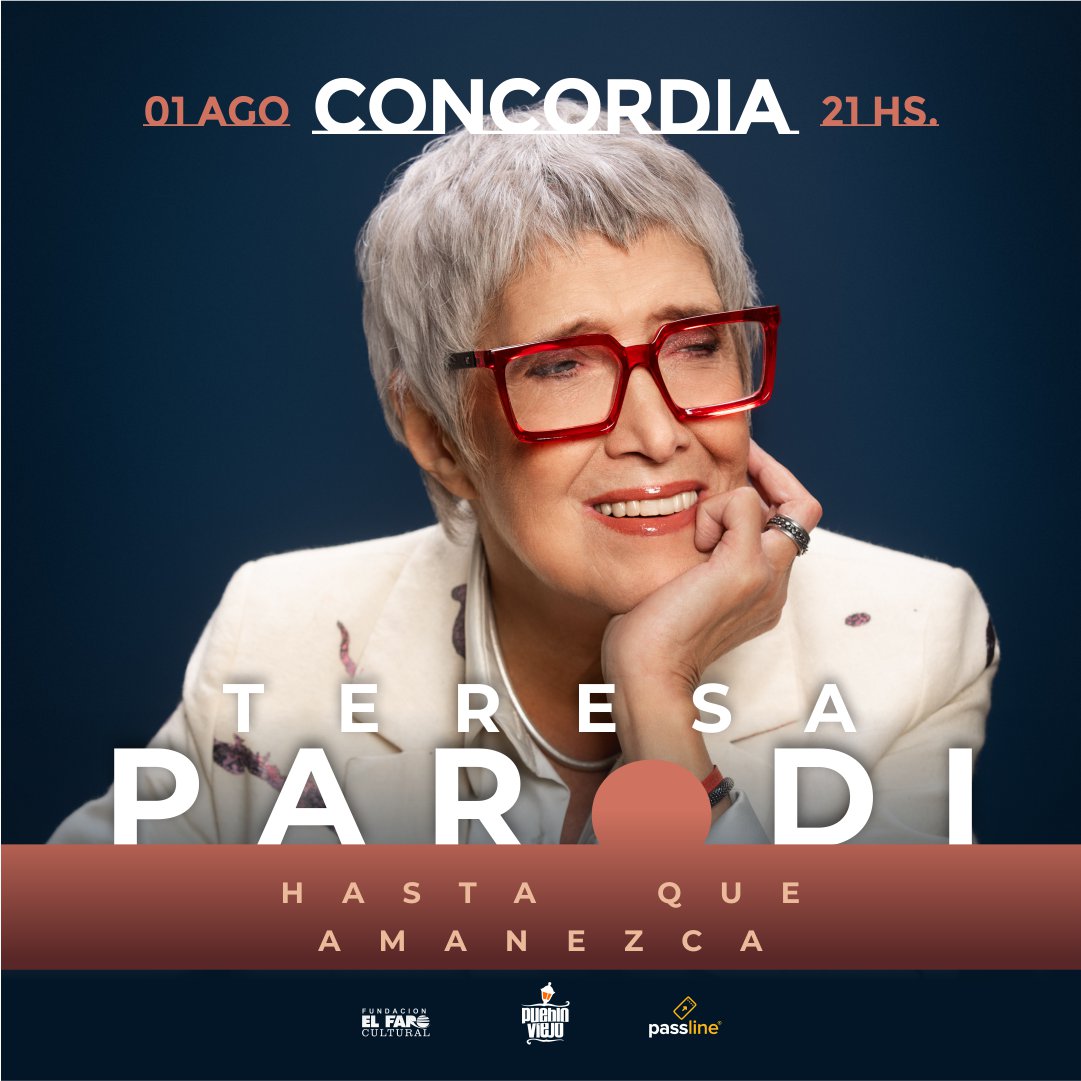 Teresa Parodi se presenta en Concordia: una de las máximas leyendas del folclore llega a Pueblo Viejo